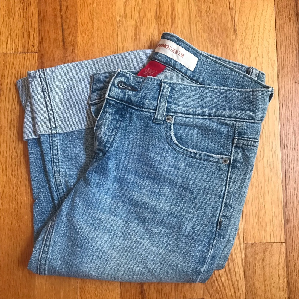 MOSSIMO Denim Cuffed Capris